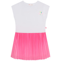 Odjeća Djevojčica Kratke haljine Billieblush U12799-10P Bijela / Ružičasta