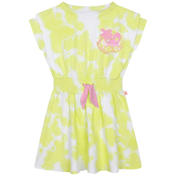 Odjeća Djevojčica Kratke haljine Billieblush U12806-549 žuta / Bijela