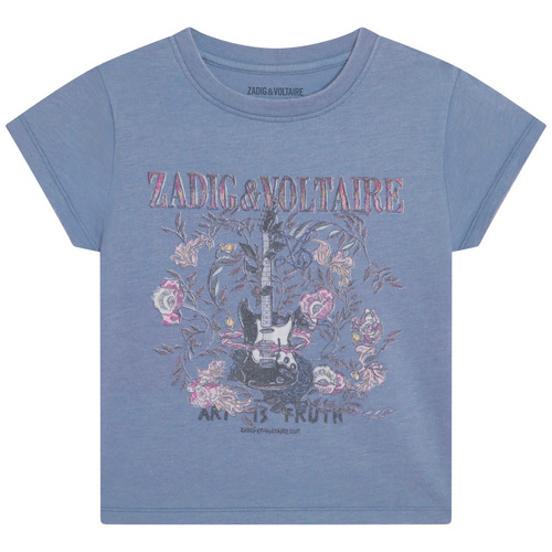 Odjeća Djevojčica Majice kratkih rukava Zadig & Voltaire X15383-844-J Plava