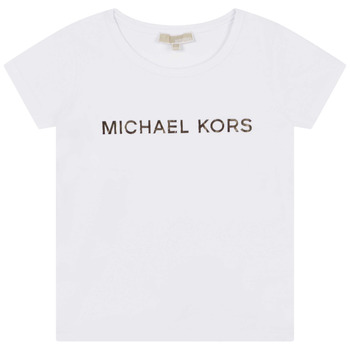 Odjeća Djevojčica Majice kratkih rukava MICHAEL Michael Kors R15164-10P-C Bijela