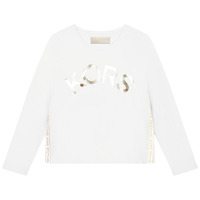 Odjeća Djevojčica Majice dugih rukava MICHAEL Michael Kors R15165-10P-C Bijela / Gold