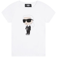 Odjeća Djevojčica Majice kratkih rukava Karl Lagerfeld  Bijela