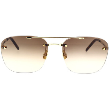 Satovi & nakit Sunčane naočale Yves Saint Laurent Occhiali da Sole Saint Laurent SL309 Rimless 003 Gold