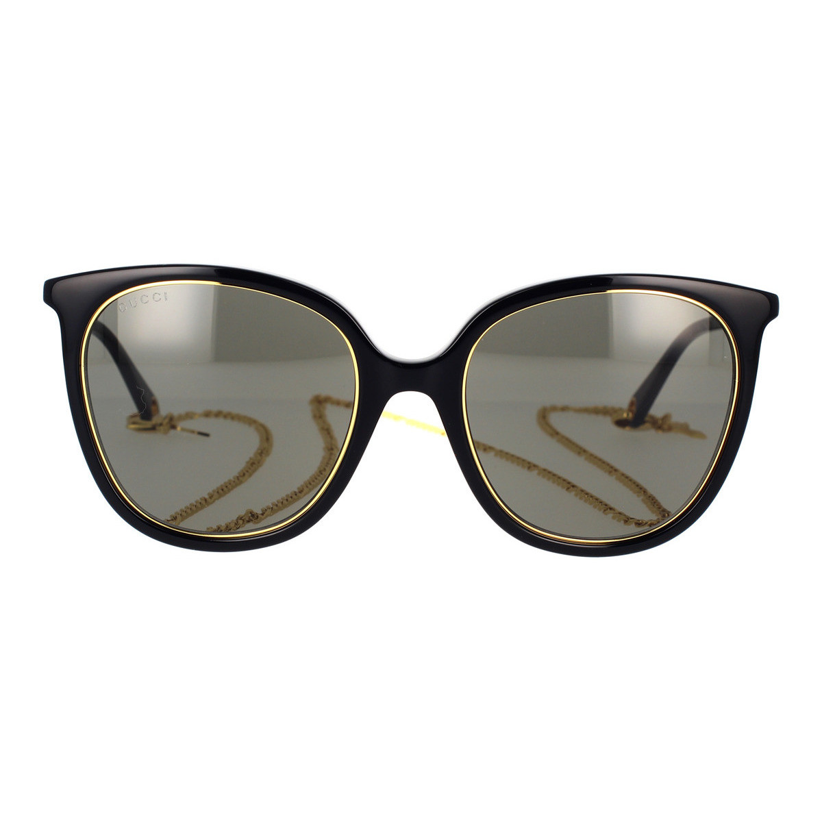 Satovi & nakit Žene
 Sunčane naočale Gucci Occhiali da Sole  con Catena GG1076S 001 Crna