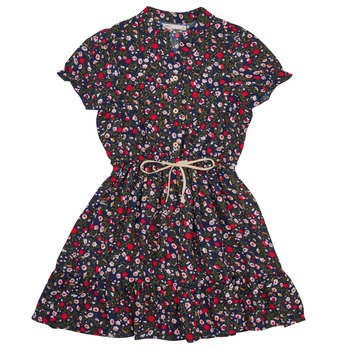 Odjeća Djevojčica Kratke haljine Only KOGLUNA MONIQUE STRING TIE S/S DRESS PTM Multicolour