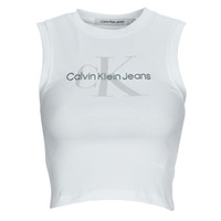 Odjeća Žene
 Majice kratkih rukava Calvin Klein Jeans ARCHIVAL MONOLOGO RIB TANK TOP Bijela