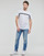 Odjeća Muškarci
 Majice kratkih rukava Calvin Klein Jeans LOGO TAPE TEE Bijela