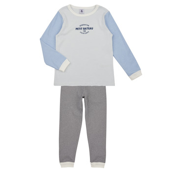 Odjeća Djeca Pidžame i spavaćice Petit Bateau FRERE Plava / Bijela