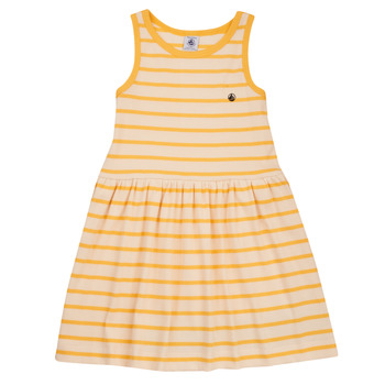Odjeća Djevojčica Kratke haljine Petit Bateau FLAVY Bijela / žuta