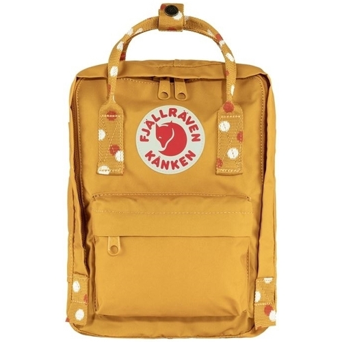 Torbe Djeca Ruksaci Fjallraven FJÄLLRÄVEN Kanken Mini Backpack - Ochre-Confetti Pattern žuta