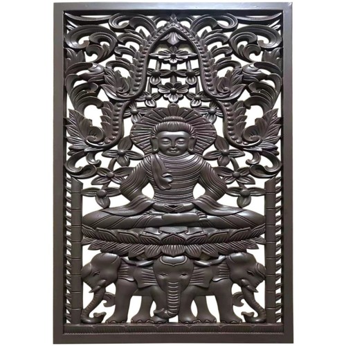 Dom Dekorativni predmeti  Signes Grimalt Buddha Zidni Ukras Smeđa