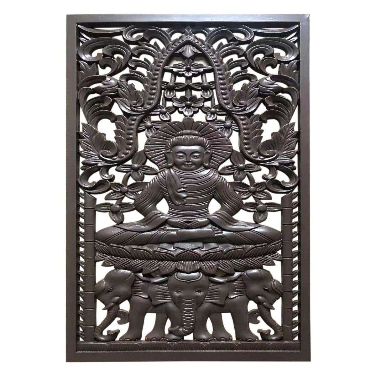 Dom Dekorativni predmeti  Signes Grimalt Buddha Zidni Ukras Smeđa