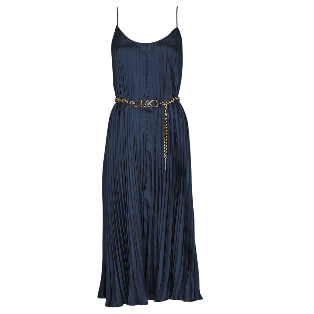 Odjeća Žene
 Duge haljine MICHAEL Michael Kors PLEATED SLIP MIDI DRESS Tamno plava