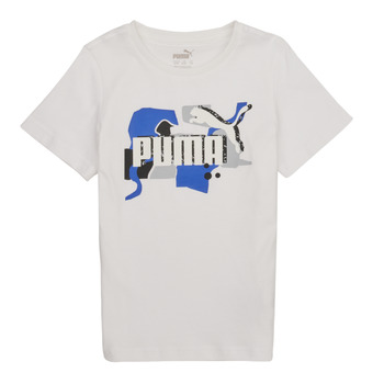 Odjeća Dječak
 Majice kratkih rukava Puma ESS COL LOGO Bijela / Blue