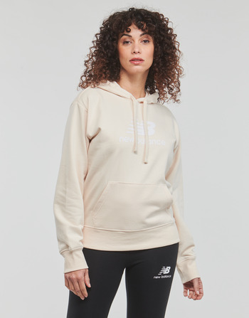 Odjeća Žene
 Sportske majice New Balance Essentials Stacked Logo Hoodie Bež