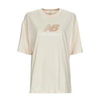 Odjeća Žene
 Majice kratkih rukava New Balance Essentials Stacked Logo T-Shirt Bež