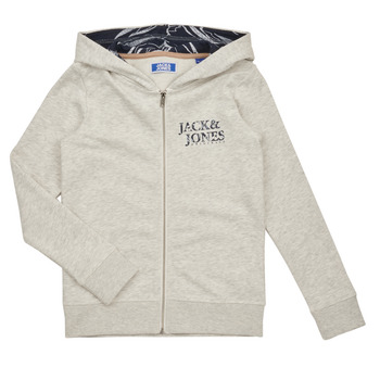 Odjeća Dječak
 Sportske majice Jack & Jones JORCRAYON SWEAT ZIP HOOD Bež