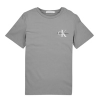 Odjeća Dječak
 Majice kratkih rukava Calvin Klein Jeans CHEST MONOGRAM TOP Siva