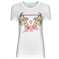 Odjeća Žene
 Majice kratkih rukava Guess SS CN TRIANGLE FLOWERS TEE Bijela