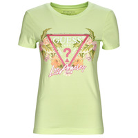 Odjeća Žene
 Majice kratkih rukava Guess SS CN TRIANGLE FLOWERS TEE Zelena