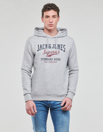 Odjeća Muškarci
 Sportske majice Jack & Jones JJELOGO SWEAT HOOD Siva