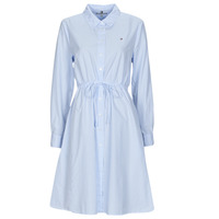 Odjeća Žene
 Kratke haljine Tommy Hilfiger ITHAKA KNEE SHIRT-DRESS LS Bijela / Blue