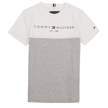 Odjeća Dječak
 Majice kratkih rukava Tommy Hilfiger ESSENTIAL COLORBLOCK TEE S/S Bijela / Siva