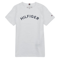 Odjeća Djeca Majice kratkih rukava Tommy Hilfiger U HILFIGER ARCHED TEE Bijela