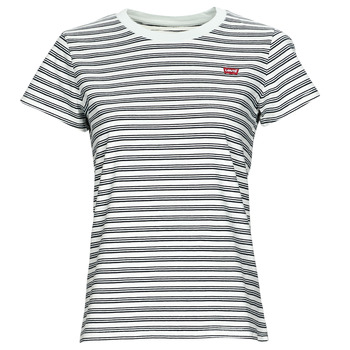 Odjeća Žene
 Majice kratkih rukava Levi's PERFECT TEE Stripe / Chalk / Plava