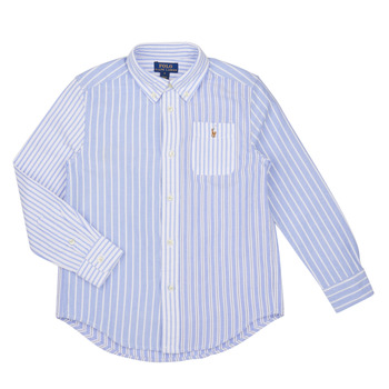 Odjeća Dječak
 Košulje dugih rukava Polo Ralph Lauren LS3BDPPPKT-SHIRTS-SPORT SHIRT Plava / Nebesko plava / Bijela