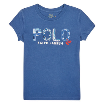 Odjeća Djevojčica Majice kratkih rukava Polo Ralph Lauren SS POLO TEE-KNIT SHIRTS-T-SHIRT Plava