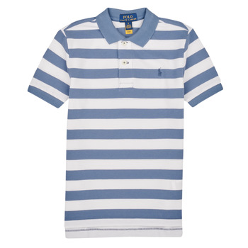 Odjeća Dječak
 Polo majice kratkih rukava Polo Ralph Lauren SSKC M1-KNIT SHIRTS-POLO SHIRT Bijela / Plava