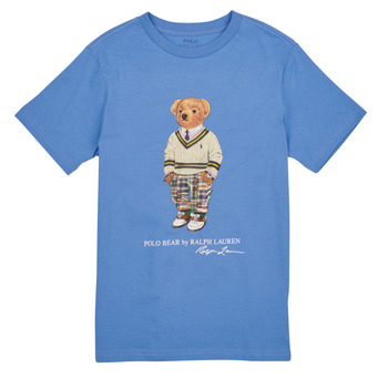 Odjeća Djevojčica Majice kratkih rukava Polo Ralph Lauren SS CN-KNIT SHIRTS Plava