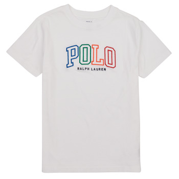 Odjeća Djeca Majice kratkih rukava Polo Ralph Lauren SSCNM4-KNIT SHIRTS- Bijela