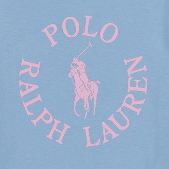 Polo Ralph Lauren SS GRAPHIC T-KNIT SHIRTS-T-SHIRT Plava / Nebesko plava / Ružičasta