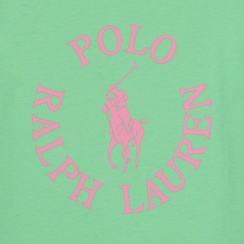 Polo Ralph Lauren SS GRAPHIC T-KNIT SHIRTS-T-SHIRT Zelena / Ružičasta