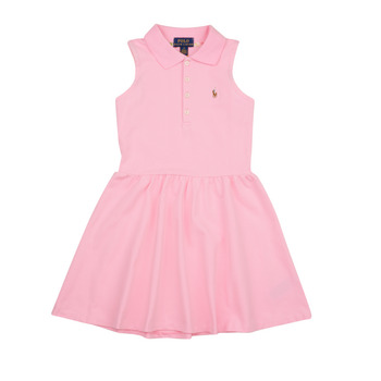 Odjeća Djevojčica Kratke haljine Polo Ralph Lauren SL POLO DRES-DRESSES-DAY DRESS Ružičasta