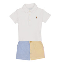 Odjeća Dječak
 Dječji kompleti Polo Ralph Lauren SSKCSRTSET-SETS-SHORT SET Bijela / Multicolour