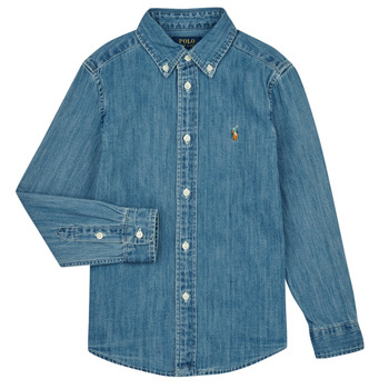 Odjeća Dječak
 Košulje dugih rukava Polo Ralph Lauren LS BD-TOPS-SHIRT Blue