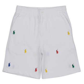 Odjeća Dječak
 Bermude i kratke hlače Polo Ralph Lauren PREPSTER SHT-SHORTS-ATHLETIC Bijela