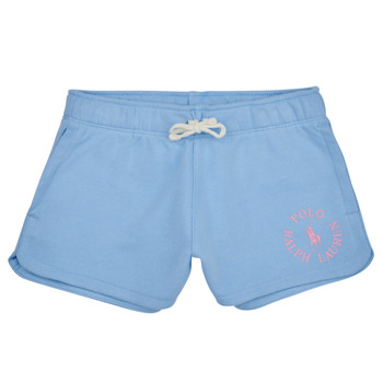 Odjeća Djevojčica Bermude i kratke hlače Polo Ralph Lauren PREPSTER SHT-SHORTS-ATHLETIC Blue / Nebesko plava / Ružičasta