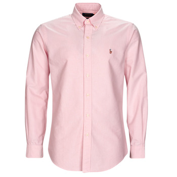Odjeća Muškarci
 Košulje dugih rukava Polo Ralph Lauren CHEMISE COUPE DROITE EN OXFORD Ružičasta / Ružičasta