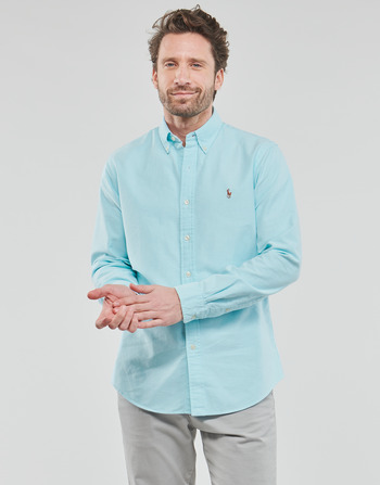 Odjeća Muškarci
 Košulje dugih rukava Polo Ralph Lauren CHEMISE COUPE DROITE EN OXFORD Tirkizna
