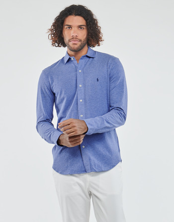 Odjeća Muškarci
 Košulje dugih rukava Polo Ralph Lauren CHEMISE COUPE DROITE Blue / Raznobojno tkanje / Jacquard