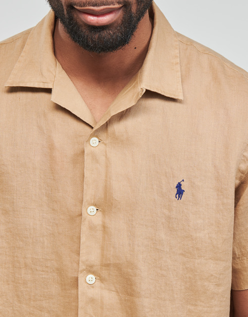 Polo Ralph Lauren CHEMISE COUPE DROITE EN LIN Camel / Kaki
