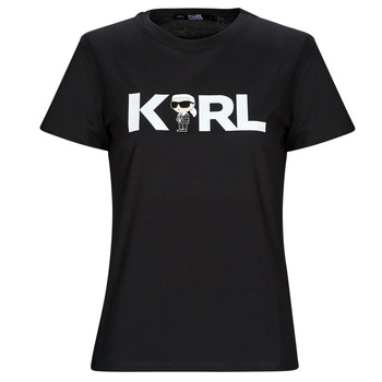 Odjeća Žene
 Majice kratkih rukava Karl Lagerfeld IKONIK 2.0 KARL LOGO T-SHIRT Crna