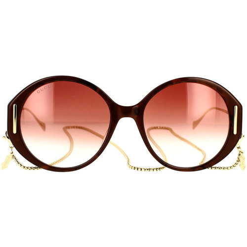 Satovi & nakit Žene
 Sunčane naočale Gucci Occhiali da Sole  GG1202S 004 con Catena Smeđa