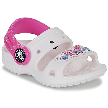 Obuća Djevojčica Sandale i polusandale Crocs Classic Embellished Sandal T Bijela / Ljubičasta