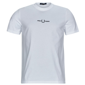 Odjeća Muškarci
 Majice kratkih rukava Fred Perry EMBROIDERED T-SHIRT Bijela