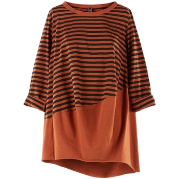 Odjeća Žene
 Sportske majice Wendy Trendy Top 220847 - Orange/Black Narančasta